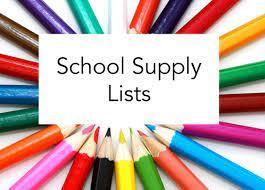 Dozier Elementary School Supply Lists 