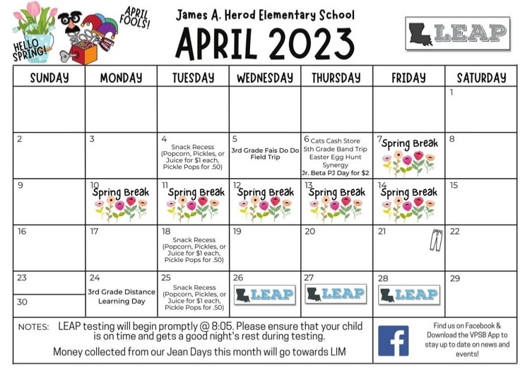 April 2023 calendar