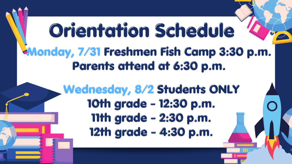 Orientation Schedule/School Supply List