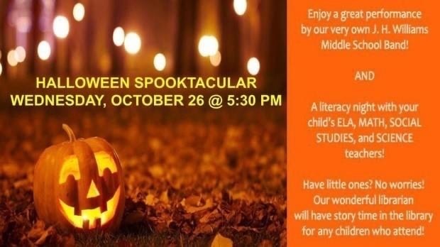JHW Spooktacular- Wednesday, October 26th!
