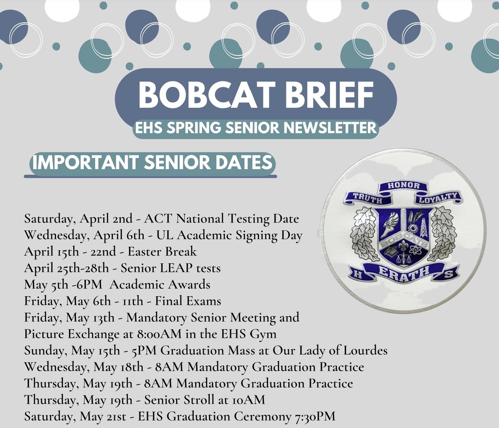 Senior Spring Newsletter 2022