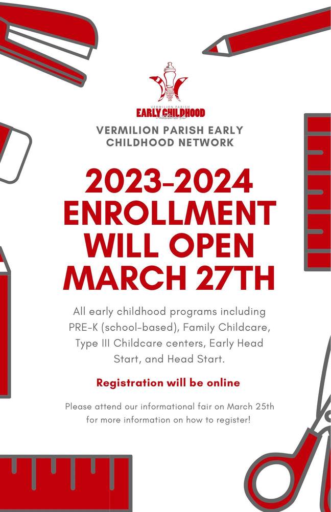 ​PreK and Early Childhood Registration 2023-2024