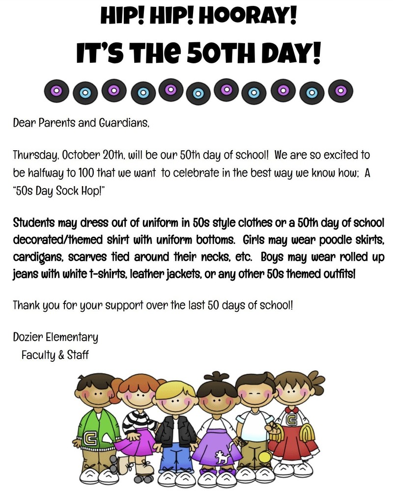 ​Hip! Hip! Hooray!  It’s the 50th Day!
