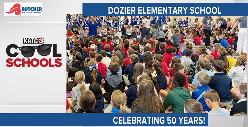 KATC TV 3 Cool Schools 10/26/2022 (Dozier Elementary) 50th Anniversary)