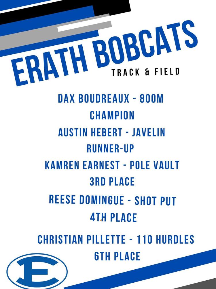 LHSAA State Track results for EHS: