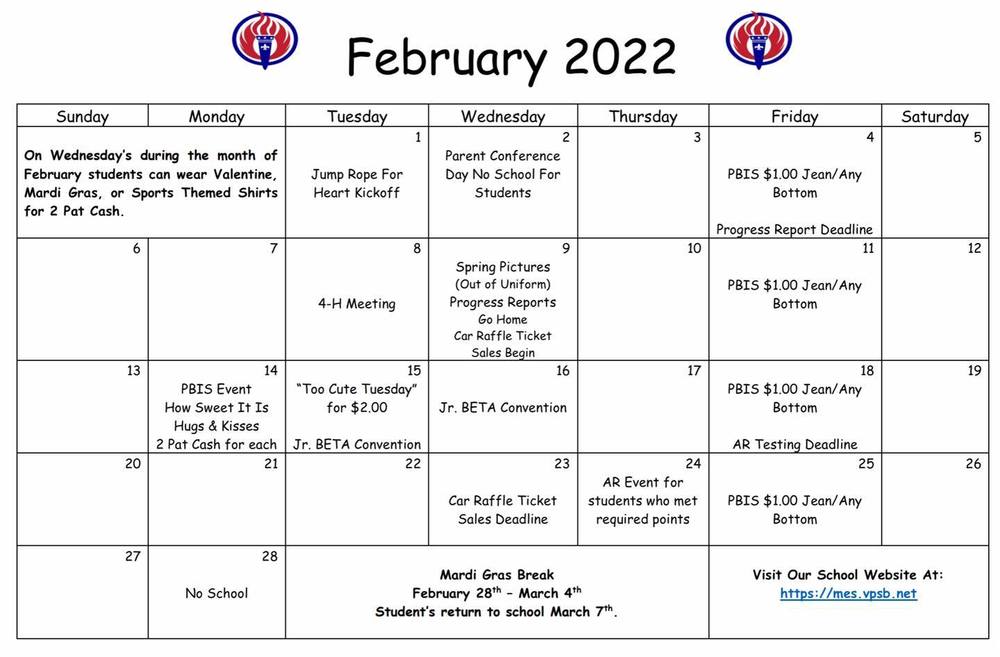 February Dates