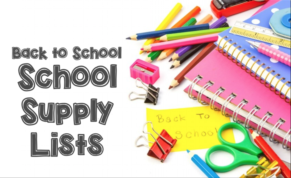 Back to School Lists