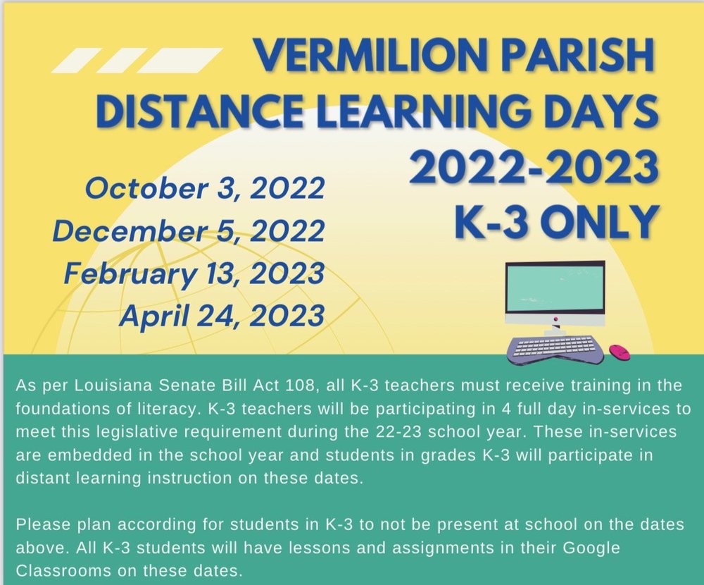 Grades K-3-February 13 Virtual Learning Day 