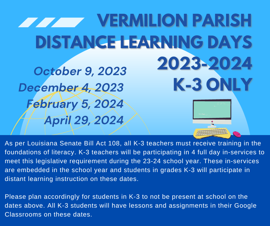 2023-2024 Distance Learning Days