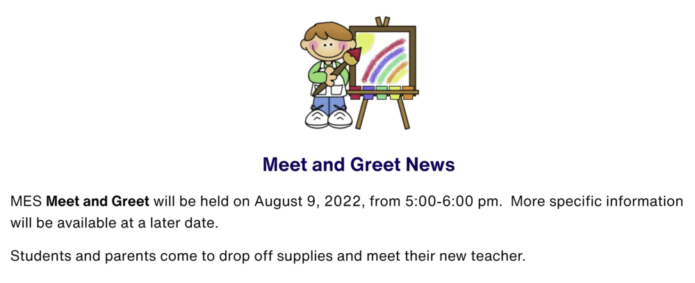 ​2022 Meet and Greet Information