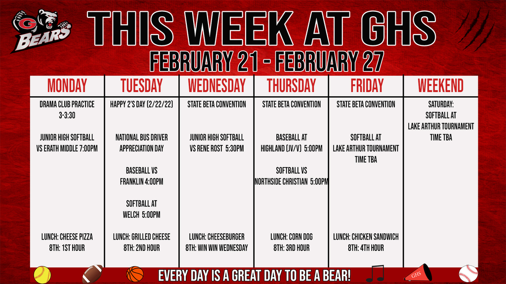 This Week at GHS