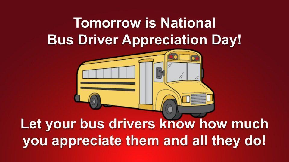 Bus Driver Appreciation