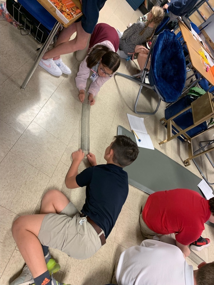 “Making Waves in 4th Grade” Mrs. Jessica’s class is exploring sound waves using slinkies. 