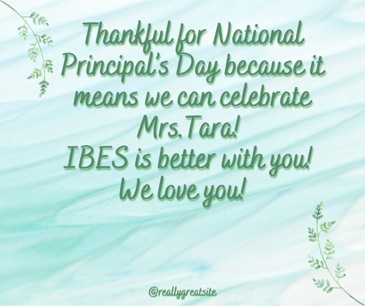 National Principal’s Day! 