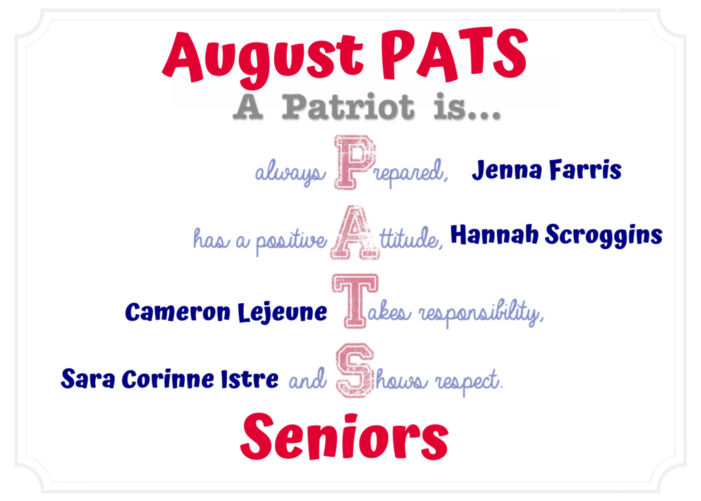 August Senior PATS