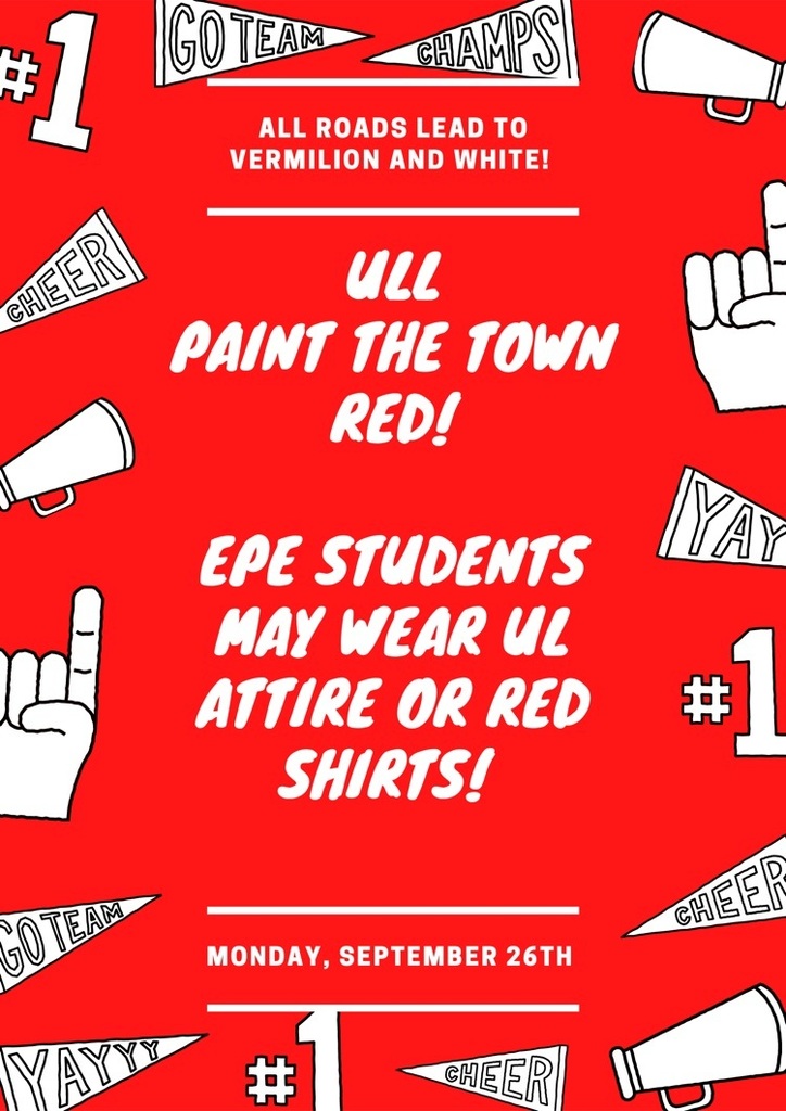Monday, September 26th ULL Paint the Town Red! 