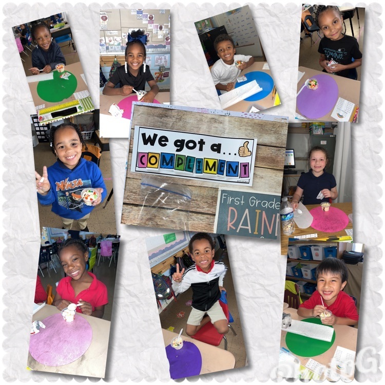Ms. Hannah's class filled up their compliment chart and earned an ice cream party! 🥳
