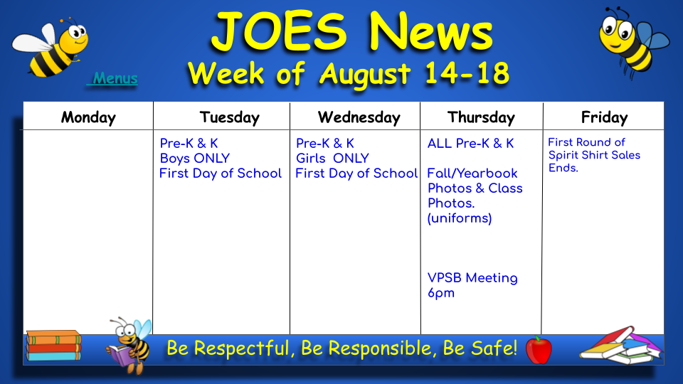 This Week at JOES