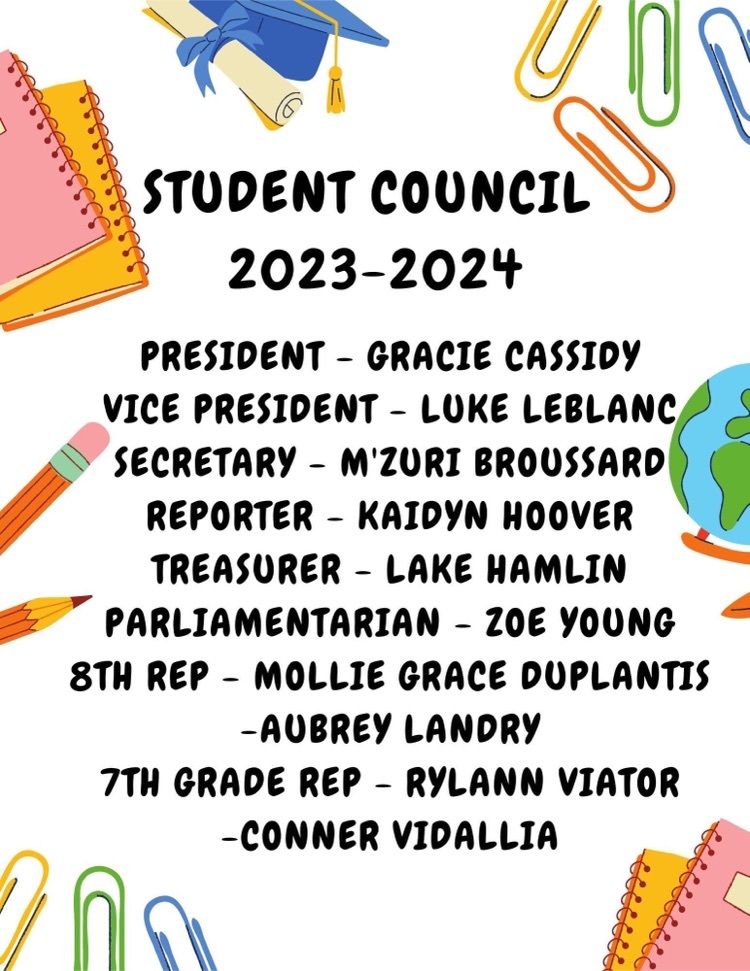 Congratulations to the students that were elected to represent EMS next year on Student Council!